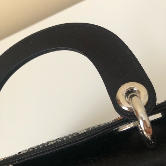 Mini Lady Dior black satin with cristals - Picture 8 of 12